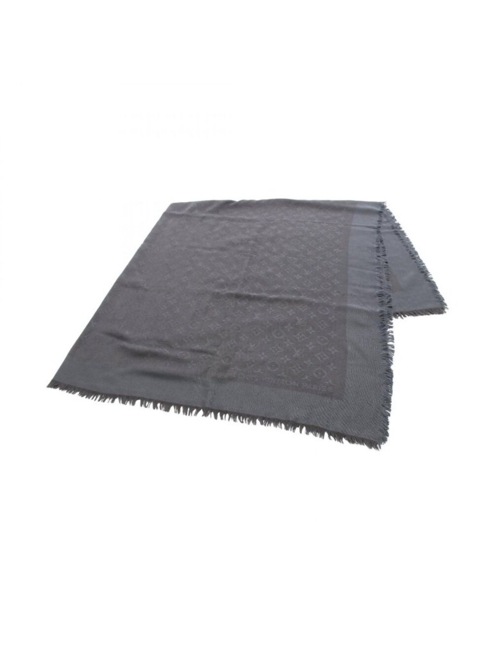 Louis Vuitton Shawl Monogram Silk Wool Scarf